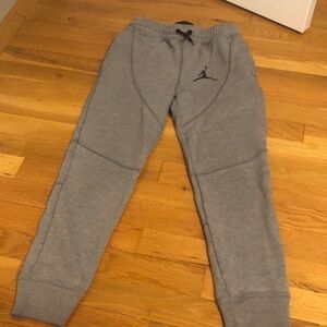Jordan Gray Athletic Joggers boys size medium.